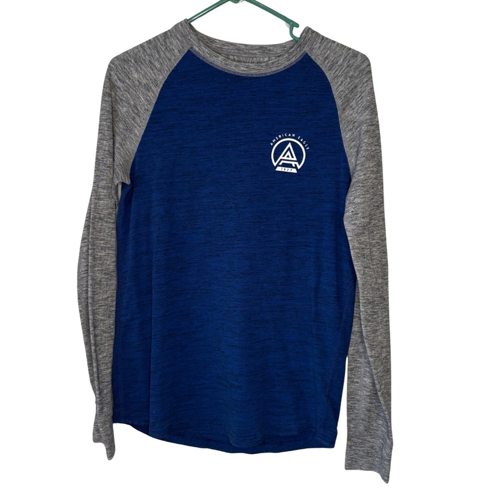 3/$20 American Eagle Outfitters Gray and Blue Long Sleeve Shirt